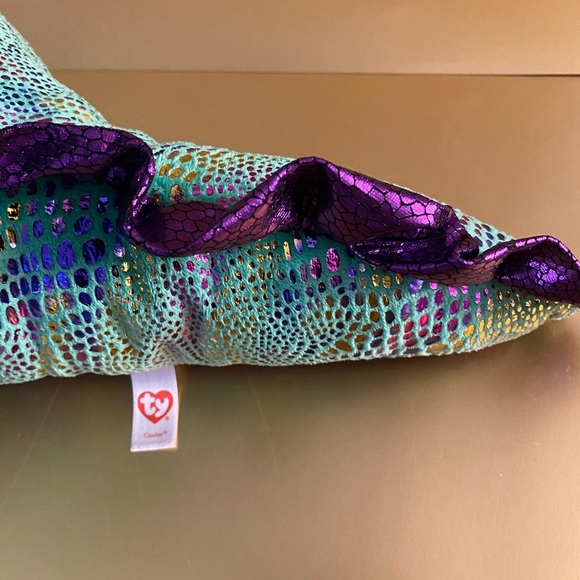 TY BEANIE BOOS CINDER the Multicolor Plush stuffed Dragon Size LARGE - Picture 6 of 16